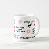 Selbst-Liebe und Inspiration-Tasse Kaffeetasse (VorderseiteRechts)