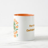 Selbst Liebe Vierblättriges Kleeblatt Motivierend Tasse (Zentrum)