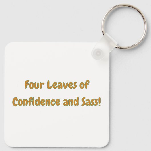 Selbst Liebe Vierblättriges Kleeblatt Schlüsselanh Schlüsselanhänger (Rückseite)