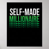 Selbst Made Millionaire Rich Poster (Vorne)