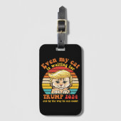 Selbst meine Katze ist für Trump 2024-Apparel Gewa Gepäckanhänger (Vorderseite Vertikal)