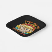 Selbst meine Katze ist für Trump 2024-Apparel Gewa Pappteller (Gewinkelt)