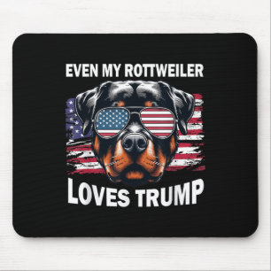 Selbst meine Rottweiler-Lieben Trump, Trump-Unters Mousepad