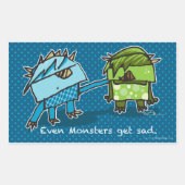 Selbst Monster bekommen traurige Aufkleber (Vorderseite)
