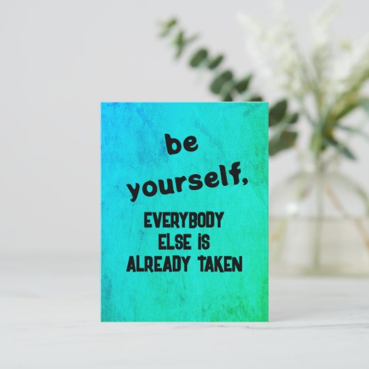 selbst postkarte (Stehend Vorderseite)