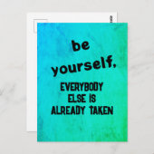 selbst postkarte (Vorne/Hinten)