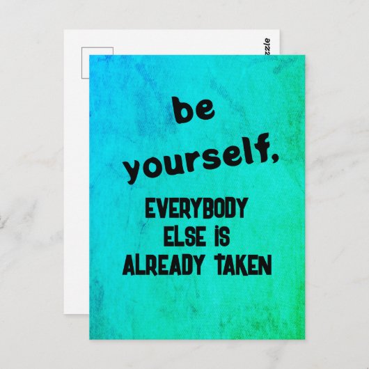 selbst postkarte (Vorne/Hinten)