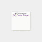 Selbst-Sorgfalt Bestätigung Post-it Klebezettel (Vorderseite)