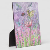 Selbst Stehende Bildfairy Ladybug Dragonflies Fotoplatte (Seite)