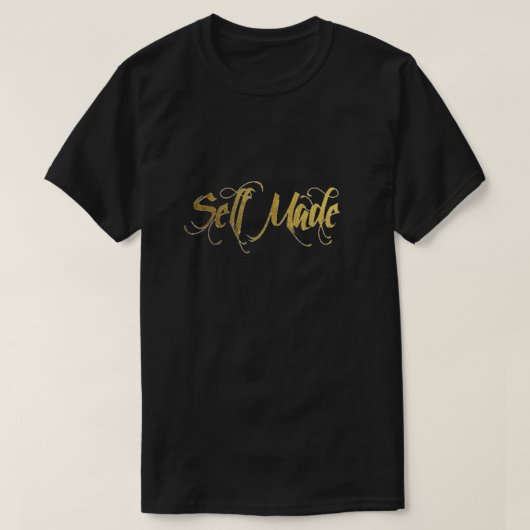 Selbst stellte Goldfolien-T - Shirt her (Design vorne)