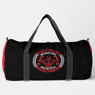 Selbst wenn du auf deinem Gesicht scheiterst Fitne Duffle Bag