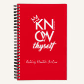 SELBST WISSEN | SpiralNotebook Notizblock (Vorderseite)