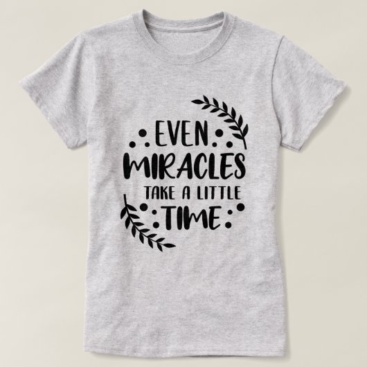 Selbst Wunder - positives inspirierendes Zitat T-Shirt (Design vorne)