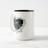 Selbstachtung ist nicht egoistisch zweifarbige tasse (Vorderseite Links)