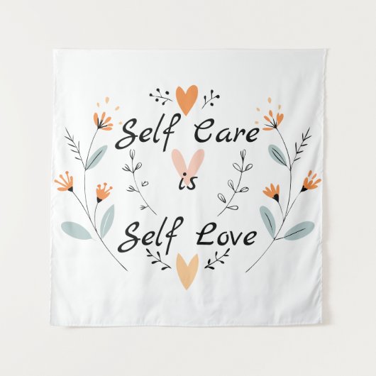 Selbstachtung ist Selbstversorgung Liebe: Bewunder Wandteppich (Vorderseite)