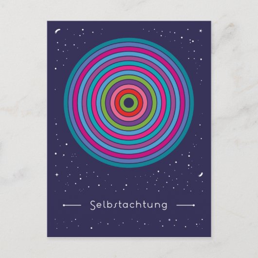 Selbstachtung Postkarte (Vorderseite)