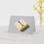 Selbstachtung: Schwitzen Sie nicht die Kleinen. Karte (Gelbe Blume)