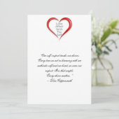 Selbstachtungs-Karte Dankeskarte (Stehend Vorderseite)