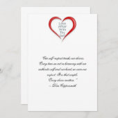 Selbstachtungs-Karte Dankeskarte (Vorne/Hinten)