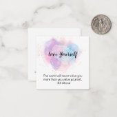 *~* Selbstanzeige AP62-Flachnotiskarte Mitteilungskarte (Vorderseite/Rückseite Beispiel)