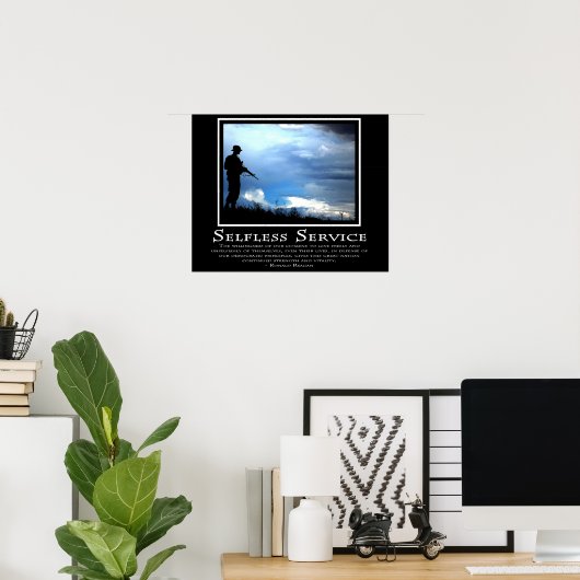 Selbstbedienung Poster (Heimbüro)