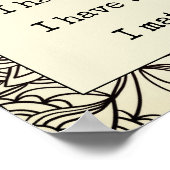 Selbstbejahung ist wichtig für Abstrakt Mandala Poster (Ecke)