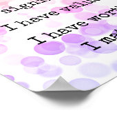 Selbstbejahung ist wichtig poster (Ecke)