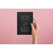 Selbstbejahung - positive Liebe Postkarte