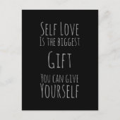 Selbstbejahung - positive Liebe Postkarte (Vorderseite)