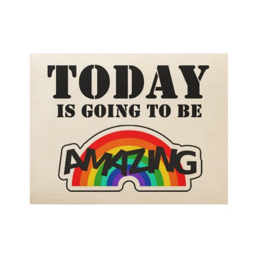 Selbstbestätigung Holzposter (Vorderseite)