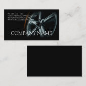 Selbstbewegende schwarze visitenkarte (Vorne/Hinten)