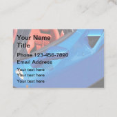 Selbstbewegendes cooles exotisches Auto-Thema Visitenkarte (Rückseite)