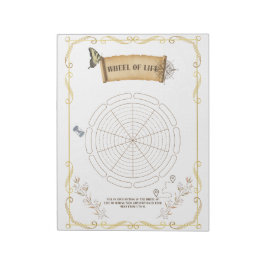 Selbstbewertung, persönliches Wachstum, Lebensbila Notizblock