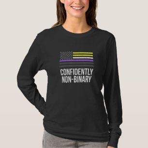 Selbstbewusst Non-Binäre Lgbtq Genderfluide Stolz T-Shirt