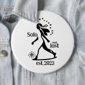 Selbstbewusste Alleinreisende-Erklärung Button (Beispiel)
