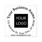 Selbstbewusste Briefmarke Ihres Logos hier Permastempel (Design)