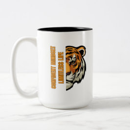 Selbstbewusste Denkweise Grenzenloses Leben Zweifarbige Tasse