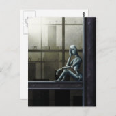 Selbstbewusste Roboter Scifipostkarte Postkarte (Vorne/Hinten)