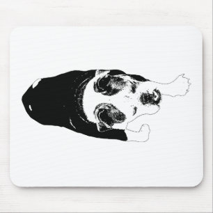 Selbstbewusster Hundespaziergang Schärft Kreative Mousepad