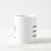 Selbstbewusster Kaffeebohnen-Charakter Kaffeetasse (Mittel)