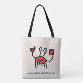 Selbstbewusster Krebs – Tägliche Tasche (Rückseite)