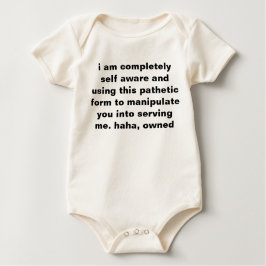 Selbstbewusstes Baby Strampler