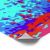 selbstbewusstes rotes Bikini-Girl-Poster Poster (Ecke)