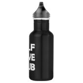 Selbstbewusstsein mit Liebe | Kümmern Heart Edelstahlflasche (Rechts)