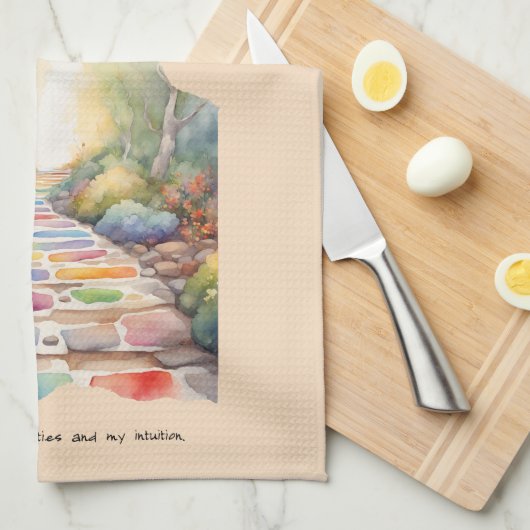 Selbstbewusstseinsbejahung Geschirrtuch (Viertel Falte)