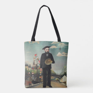 Selbstbildnis im Landschaftsformat 1890, Henri Rou Tasche
