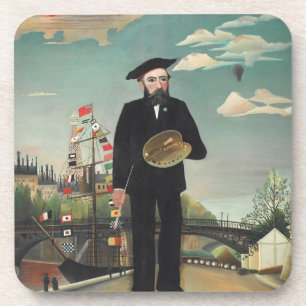 Selbstbildnis Landschaft 1890, Henri Rousseau Getränkeuntersetzer