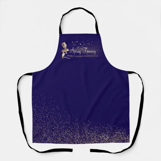 Selbstbräunungs-Sprayfarbe navy Schürze (Vorderseite)
