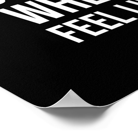 Selbstdisziplin - Fitness, Hektik, Erfolgskontroll Poster (Ecke)