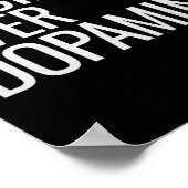 Selbstdisziplin über Dopamin Workout-Motivation G Poster (Ecke)